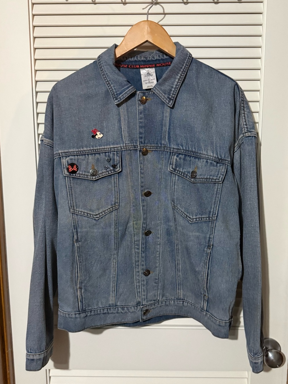 Disney Oversized Blue Denim Jacket with Minnie Mouse